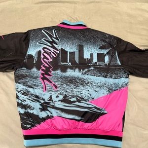2018 NIKE MIAMI HEAT VICE NIGHTS CITY EDITION VARSITY JACKET